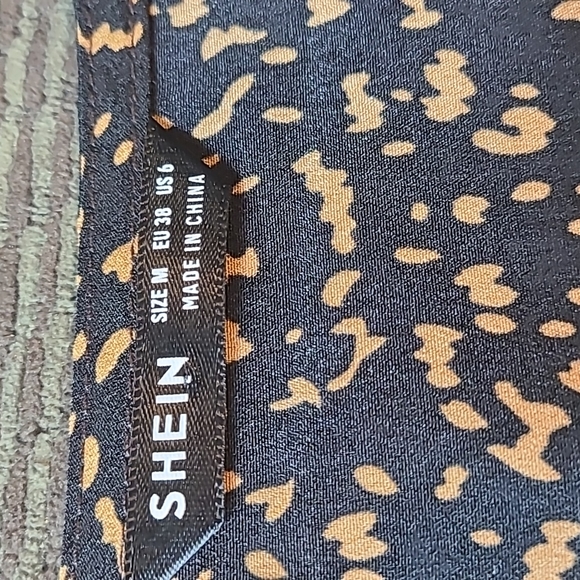 Shein Cropped Tie Front Peplum Blouse - Picture 9 of 13